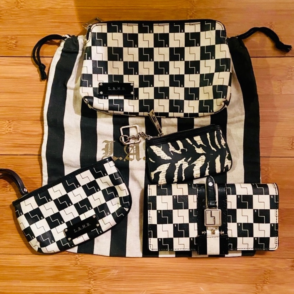 🖤🤍 L.A.M.B Vintage Drawstring Handbag 🖤🤍 - Picture 14 of 16